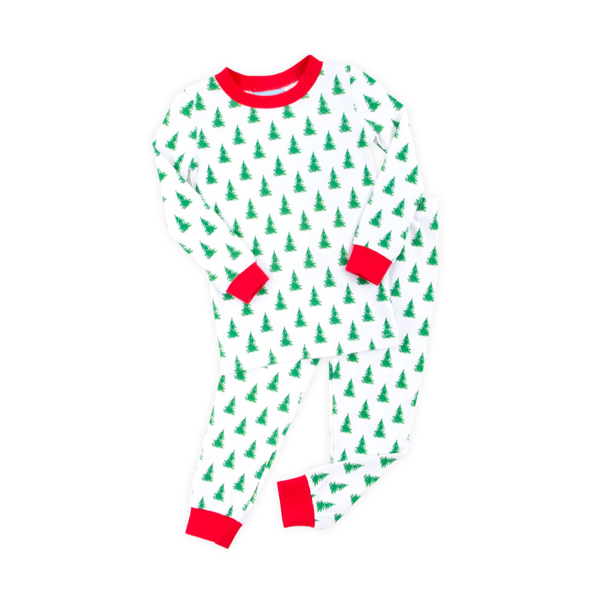 Christmas Tree White Pajamas