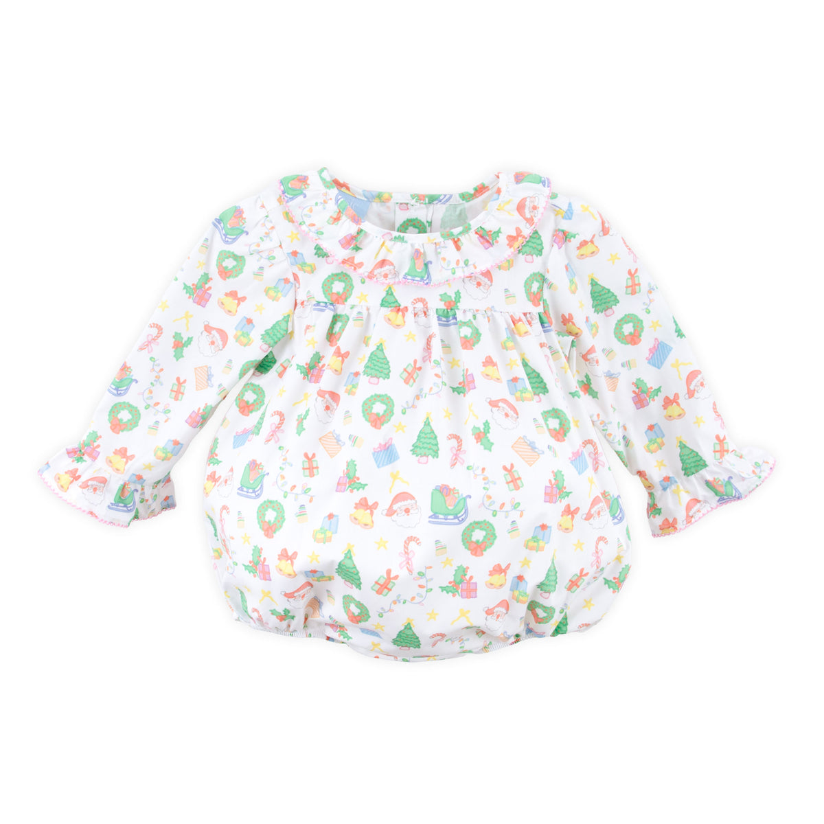 Christmas Spirit Ruffle Collared Bubble