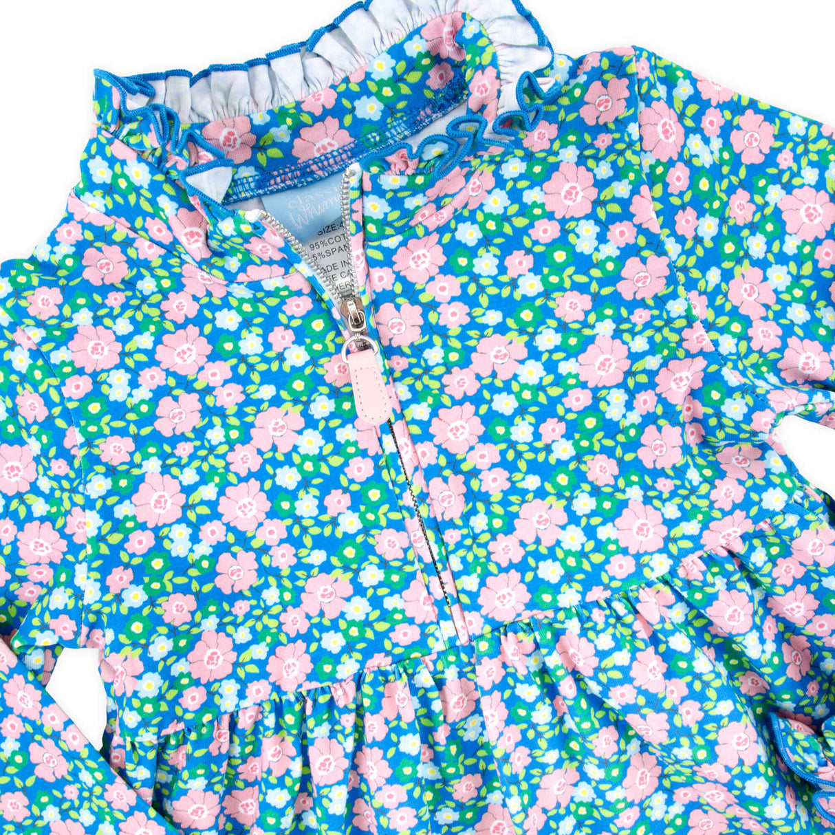 Floral Half Zip Dress