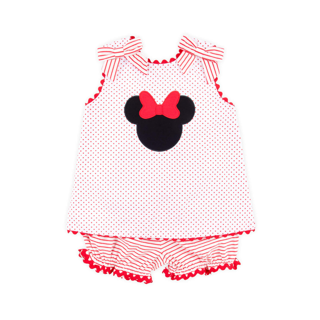 Mouse Ears Red Polka Dot Bloomer Set