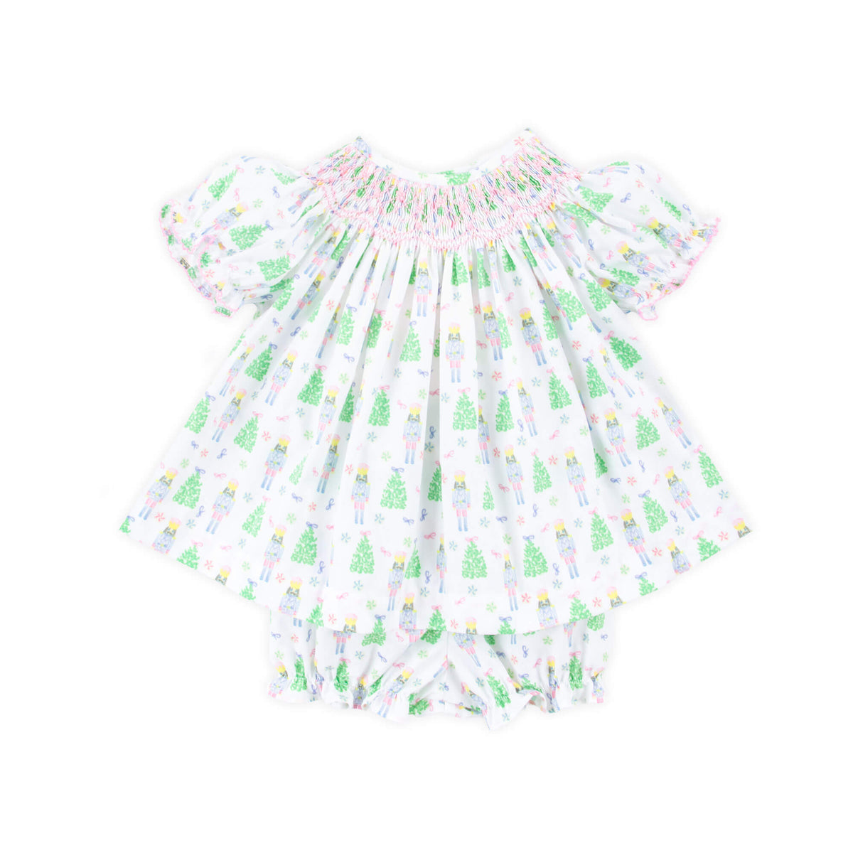 Sweet Nutcracker Smocked Bloomer Set