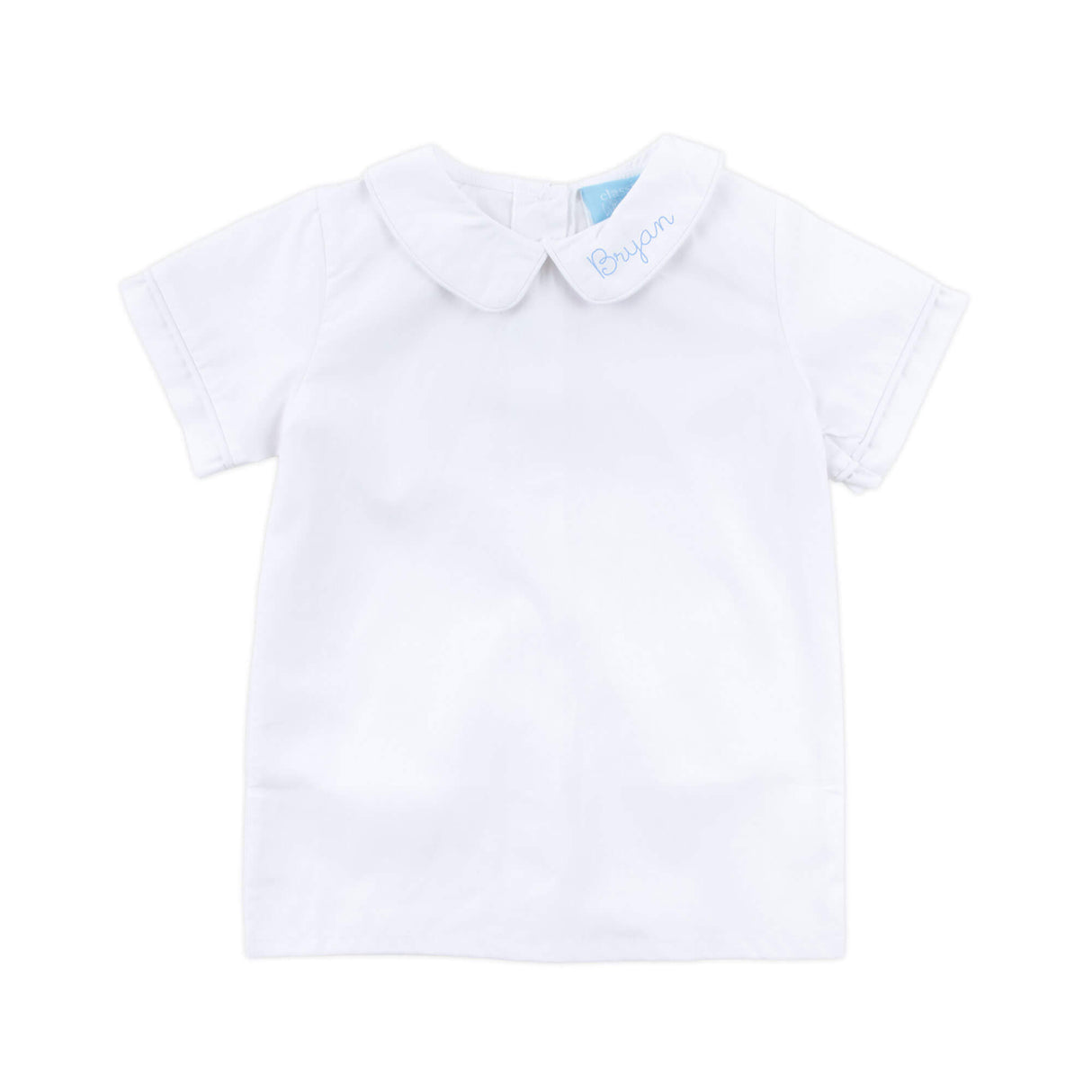 Boys White Short Sleeve Undershirt