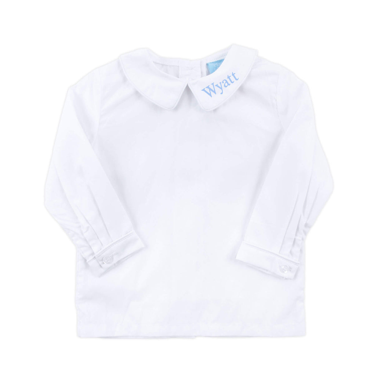 Boys White Long Sleeve Undershirt