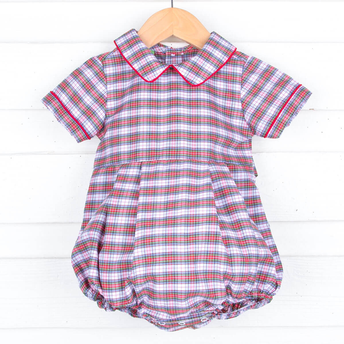 Edinburgh Plaid Collared Bubble