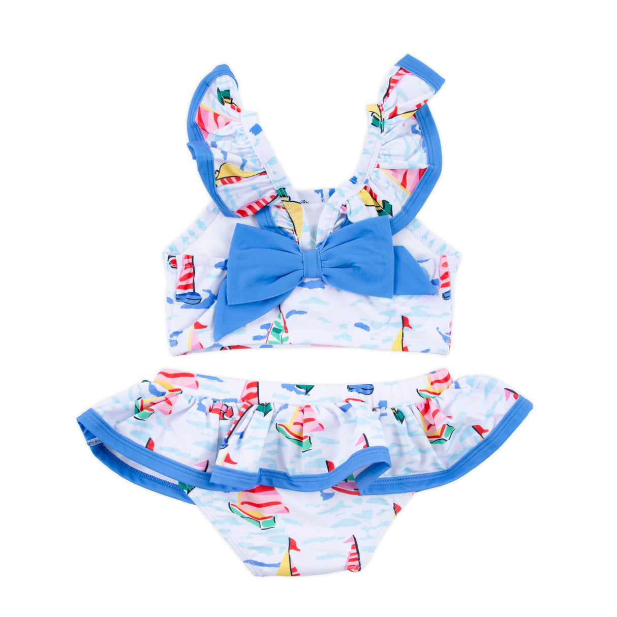 Watercolor Sailboat Two Piece Swimsuit
