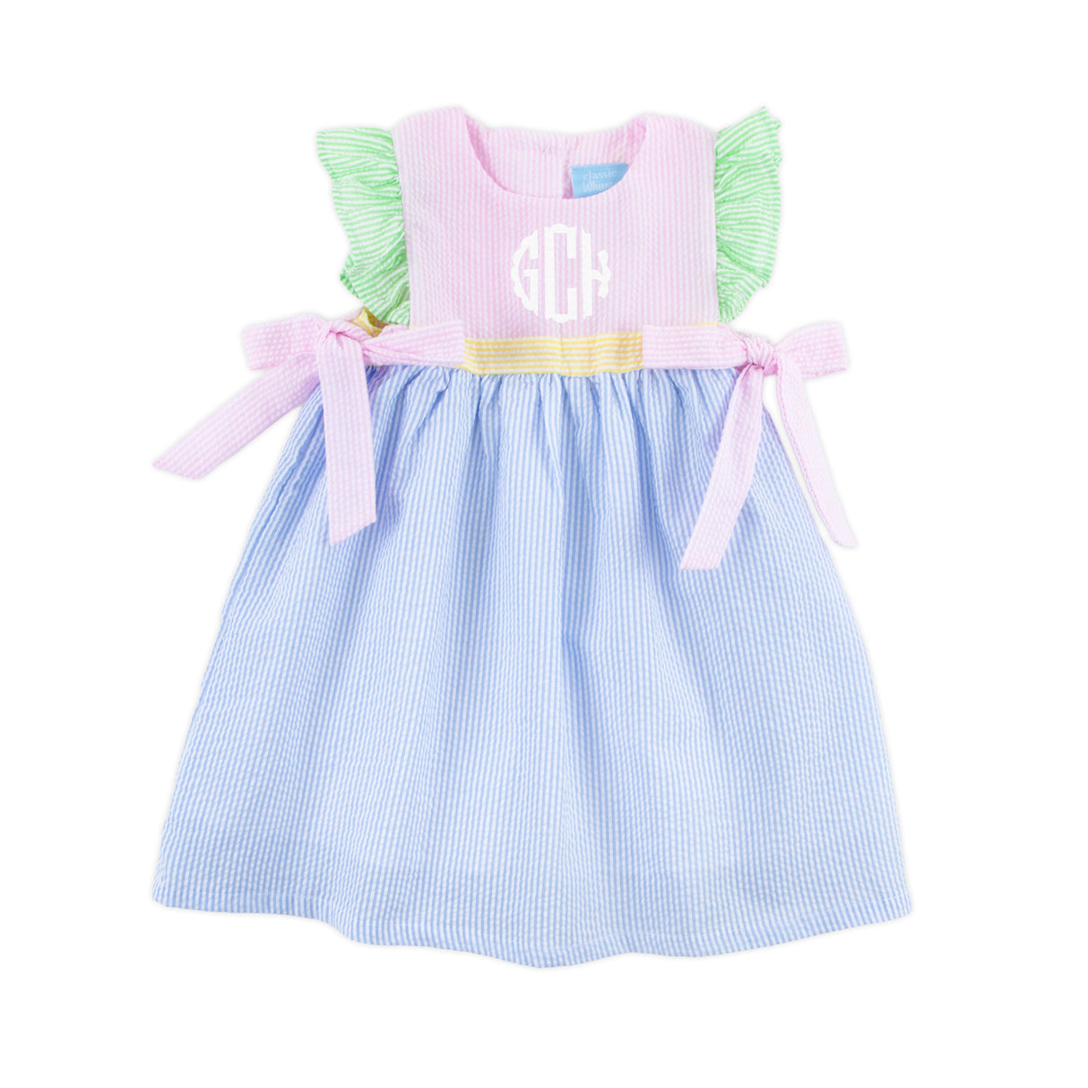 Multi Stripe Seersucker Avery Dress