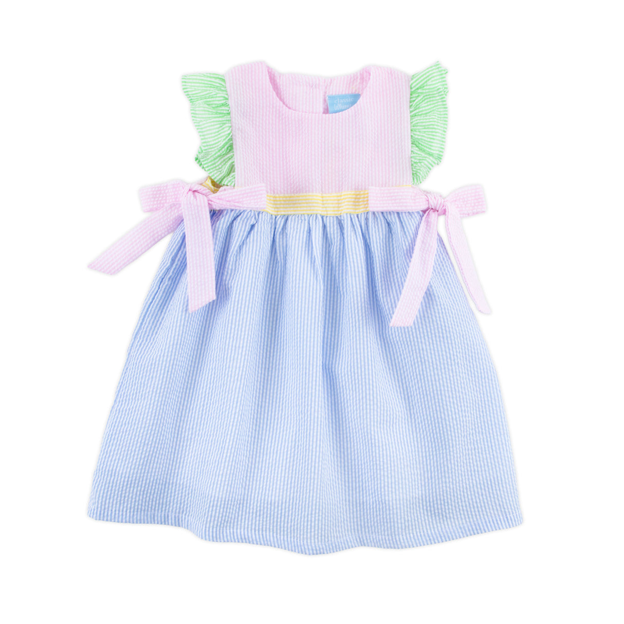 Multi Stripe Seersucker Avery Dress