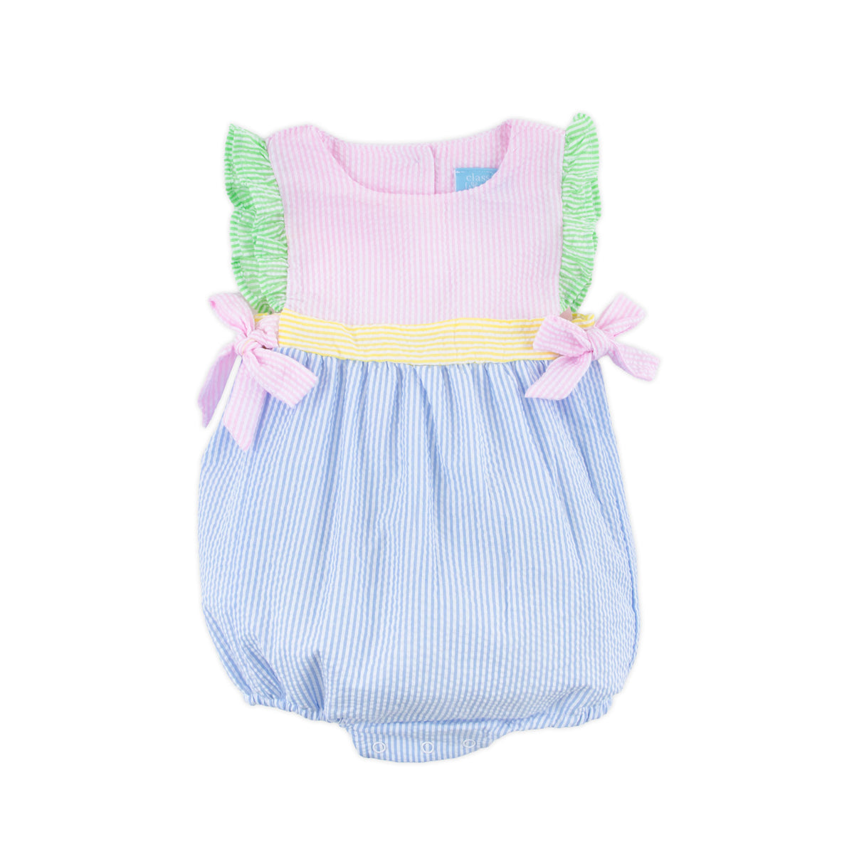 Multi Stripe Seersucker Avery Bubble