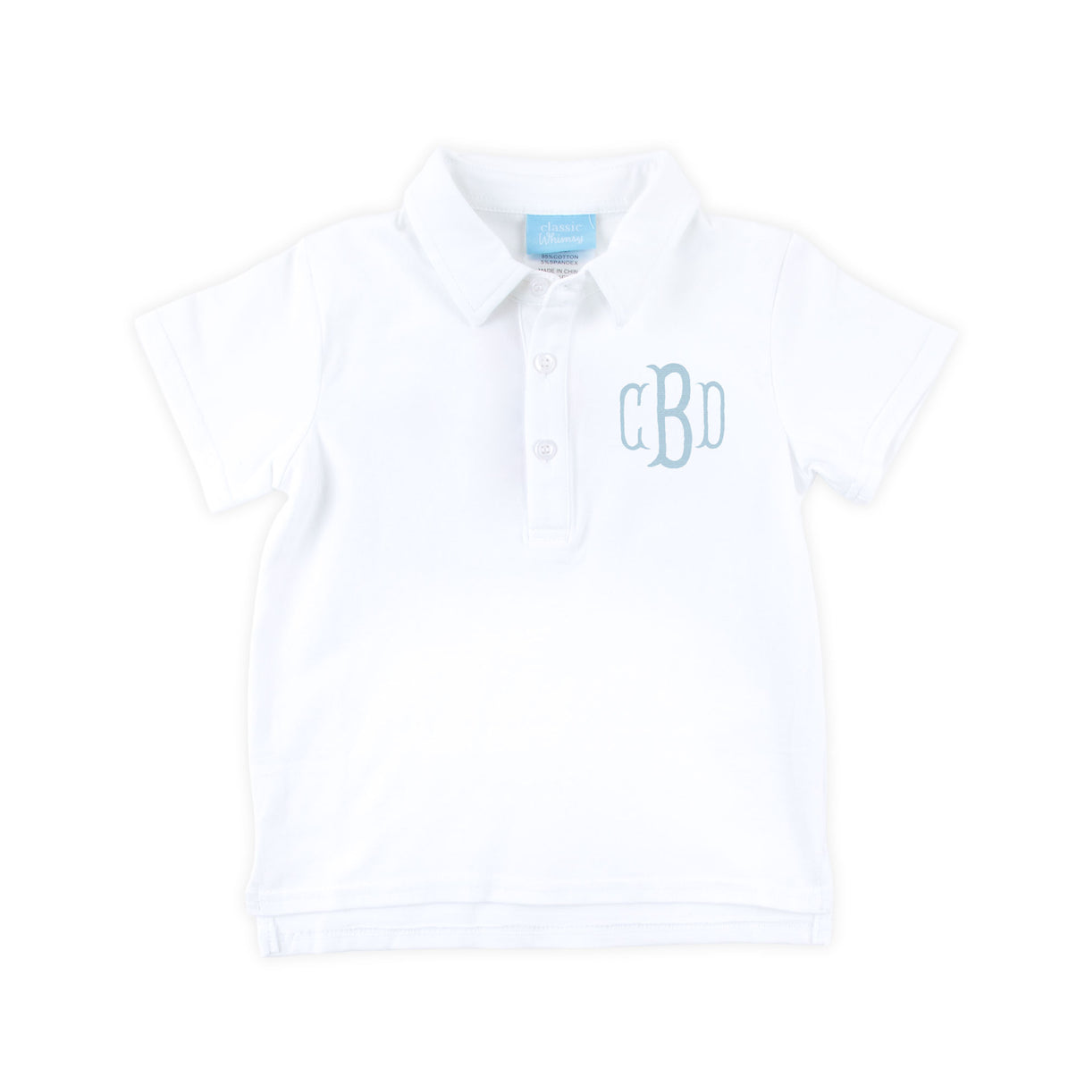 White Knit Polo Shirt