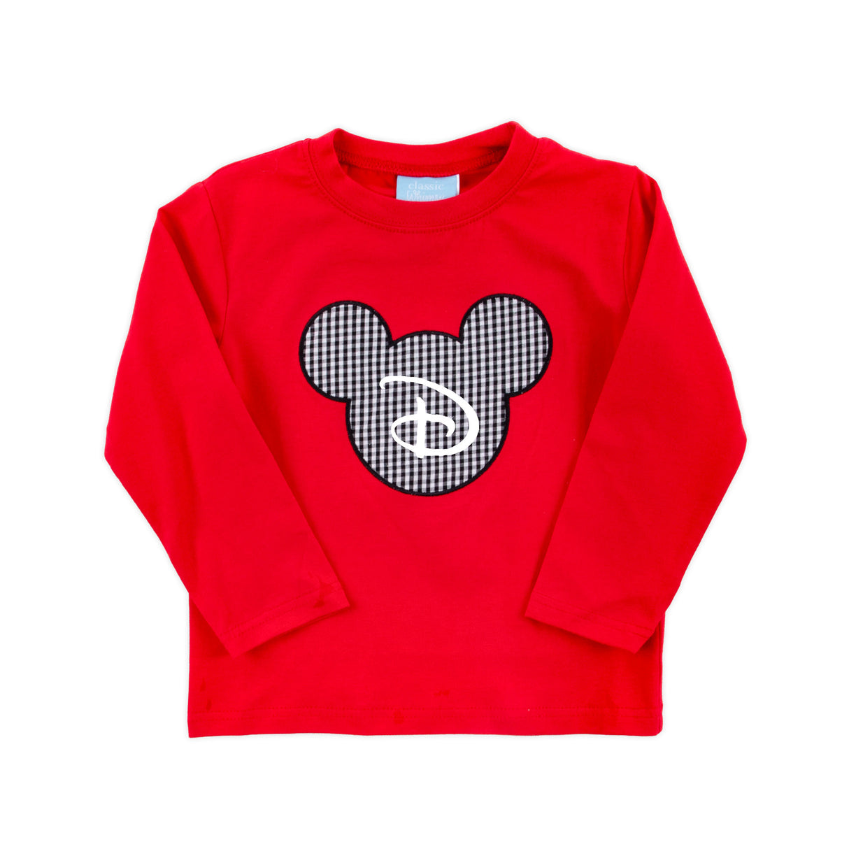 Mouse Ears Long Sleeve Shirt Red