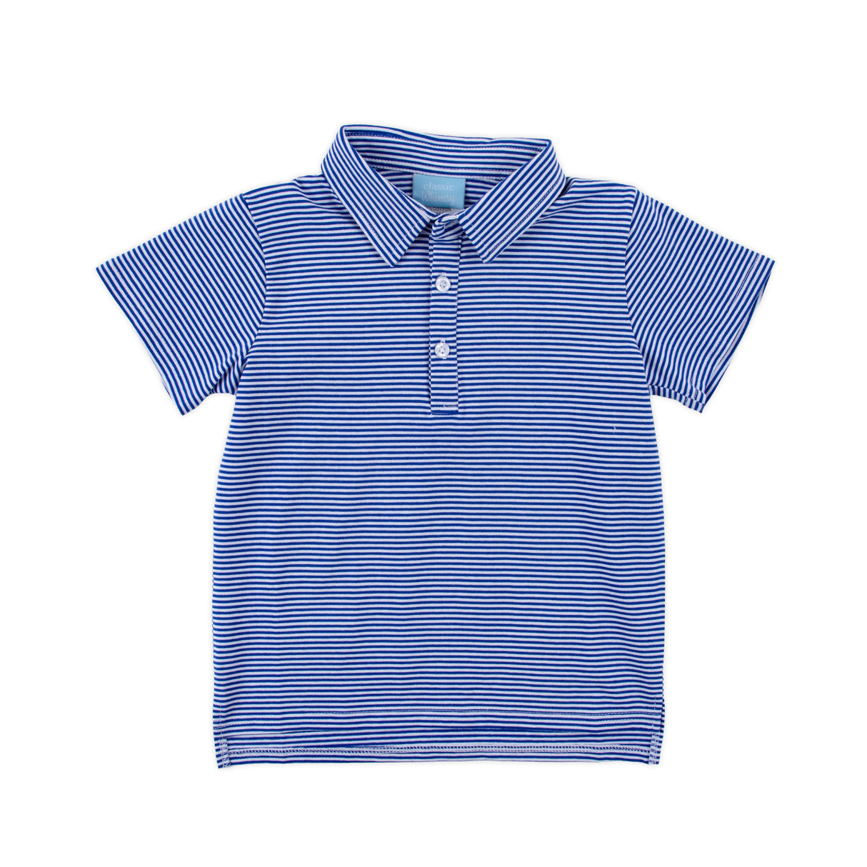 Royal Blue Stripe Polo Shirt