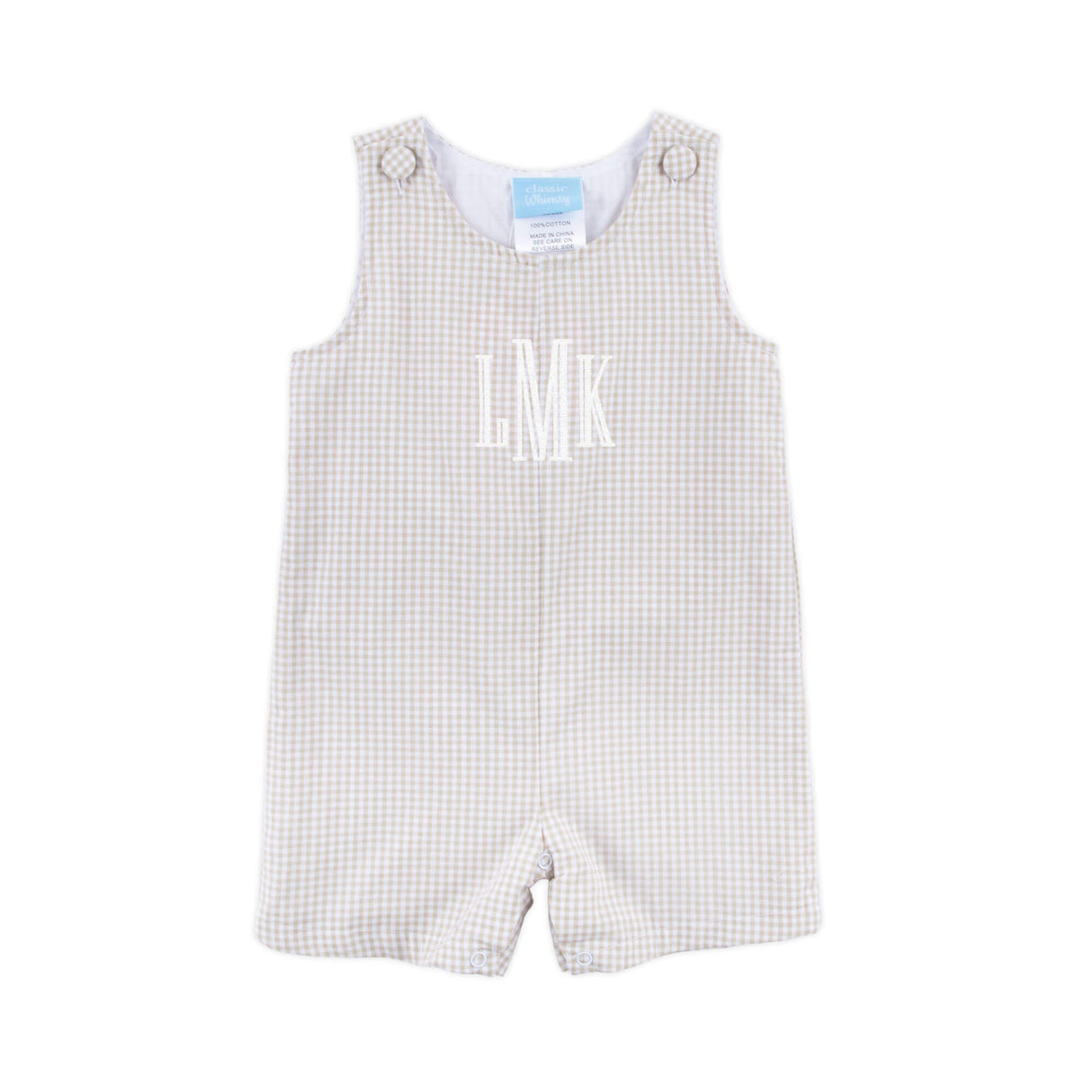 Khaki Gingham Jon Jon