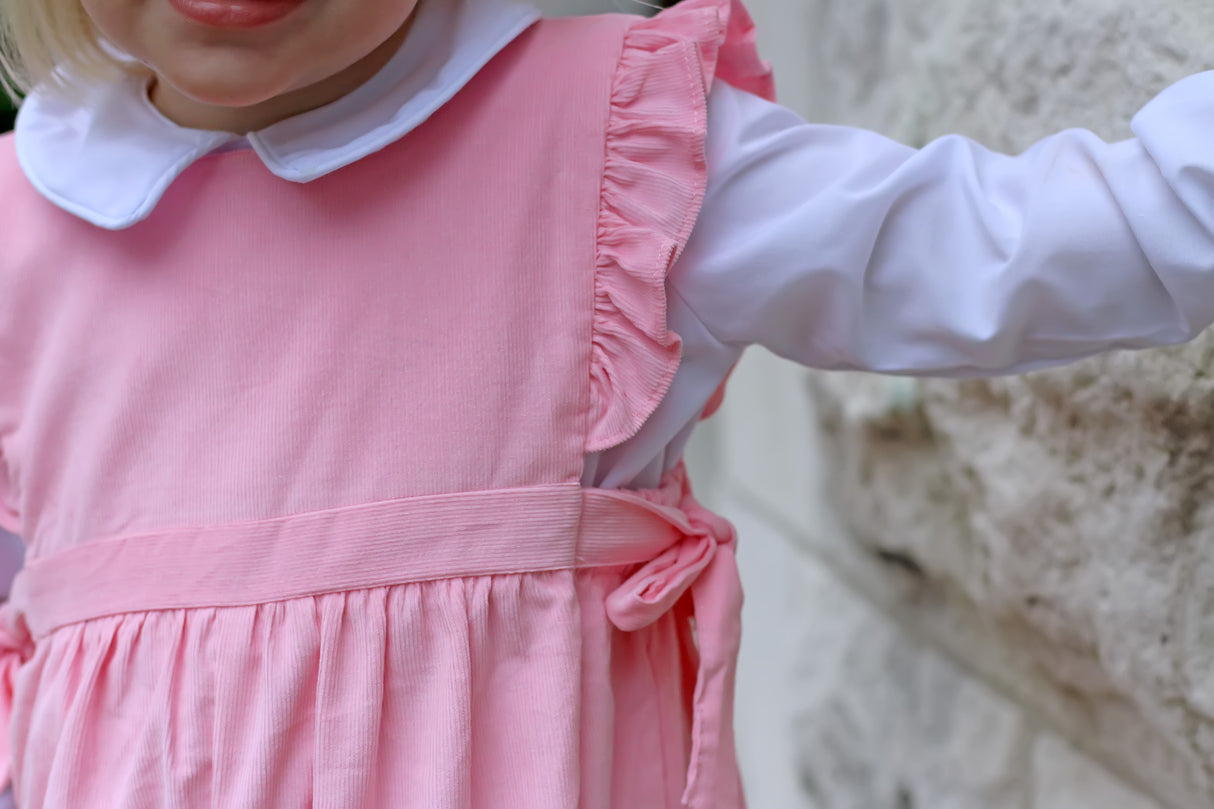 Girls Long Sleeve Undershirt White