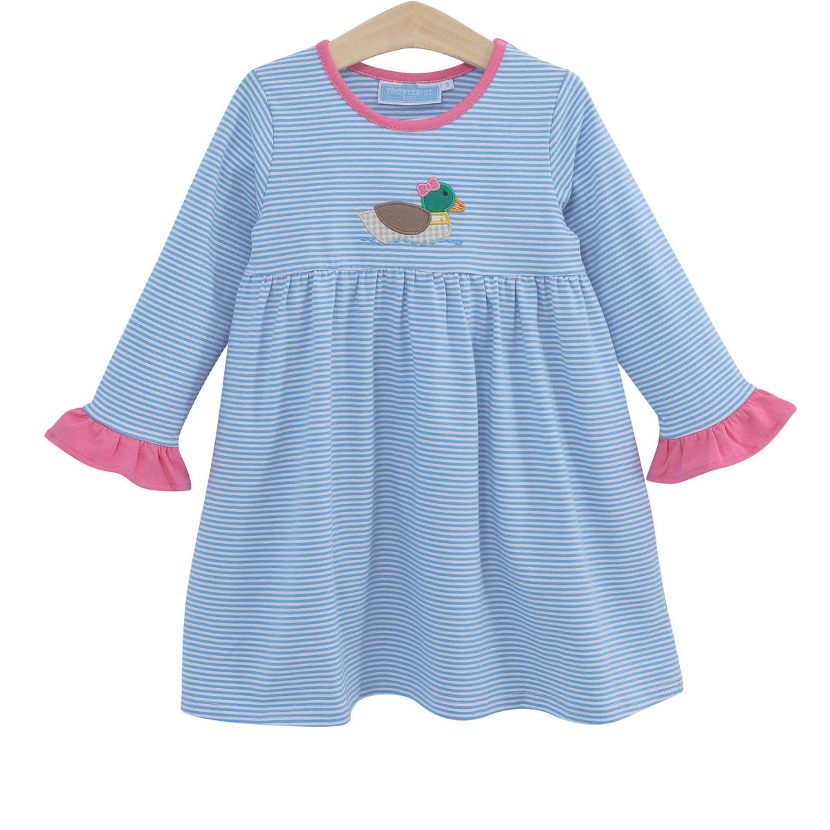 Duck Blue Stripe Knit Dress