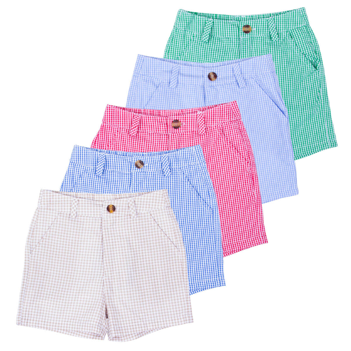 Gingham Standard Shorts Royal Blue