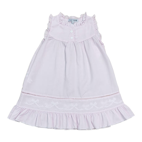 Embroidered Bow Pink Nightgown