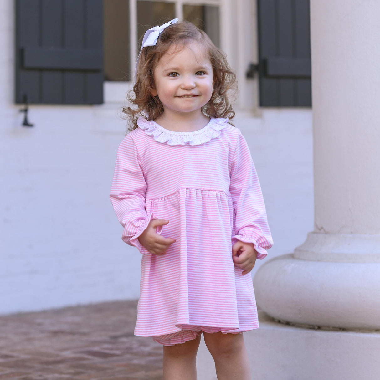 Georgia Stripe Knit Bloomer Set