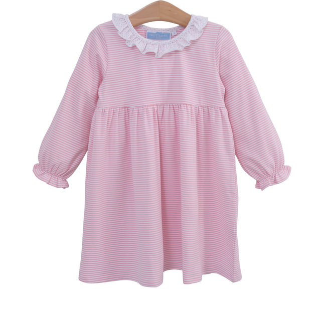 Trotter Street Kids Girls Camilla Knit Skort Set - Lavender Stripe main image 1