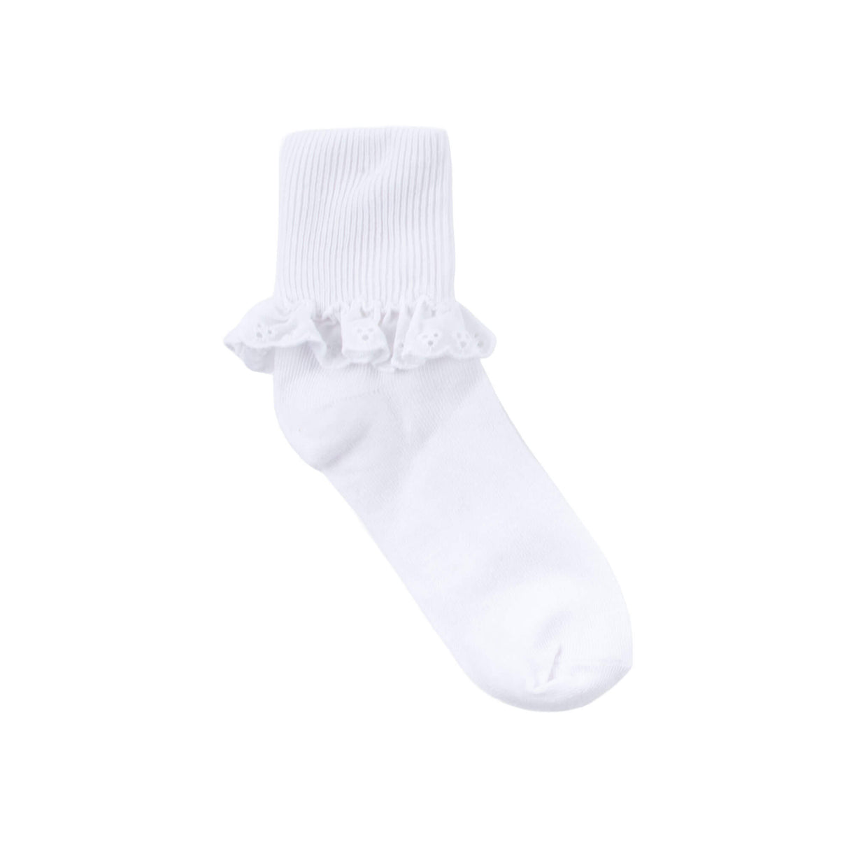 White Eyelet, Turn Cuff and Lace Socks (3 pack)