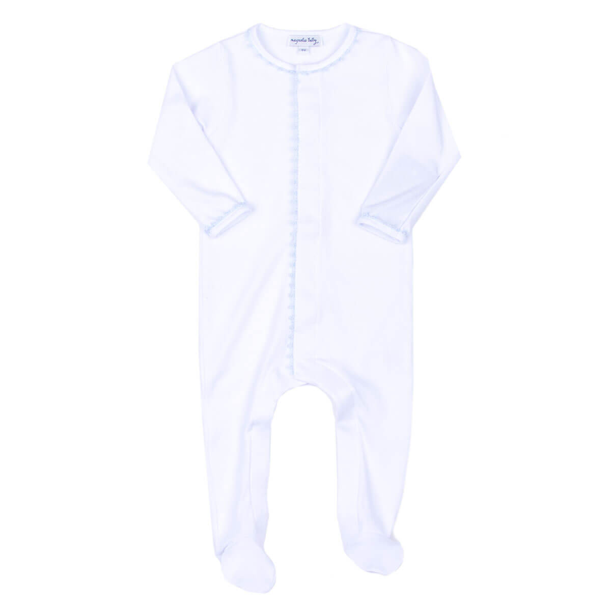 Baby Joy Footie with Crochet Trim