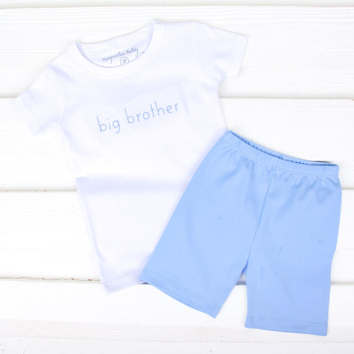 Big Brother Embroidered Short Pajamas