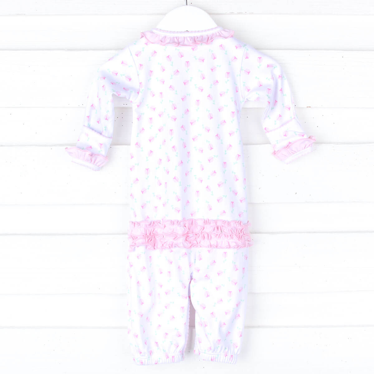 Tessa's Classic Floral Pink Ruffle Converter Gown