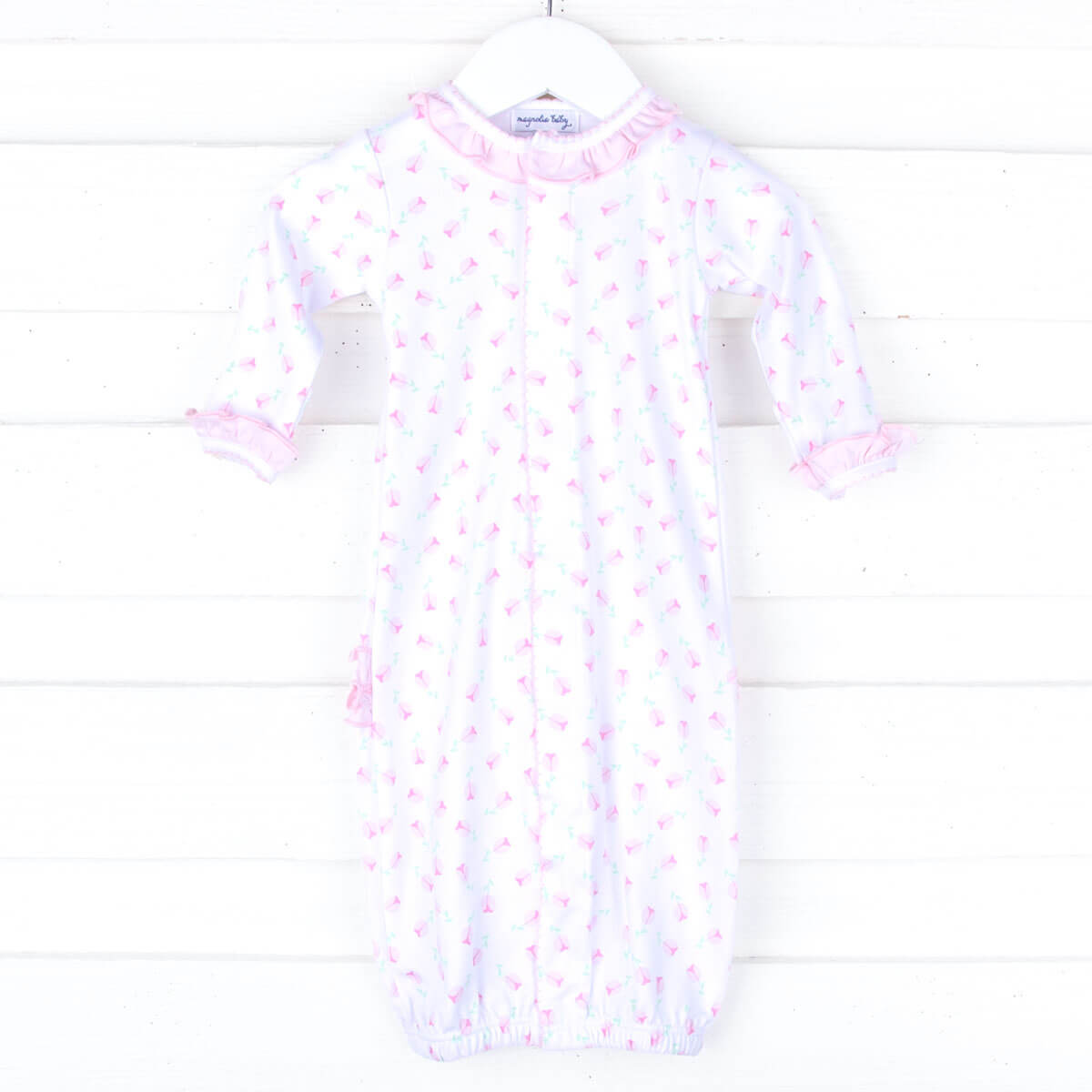 Tessa's Classic Floral Pink Ruffle Converter Gown