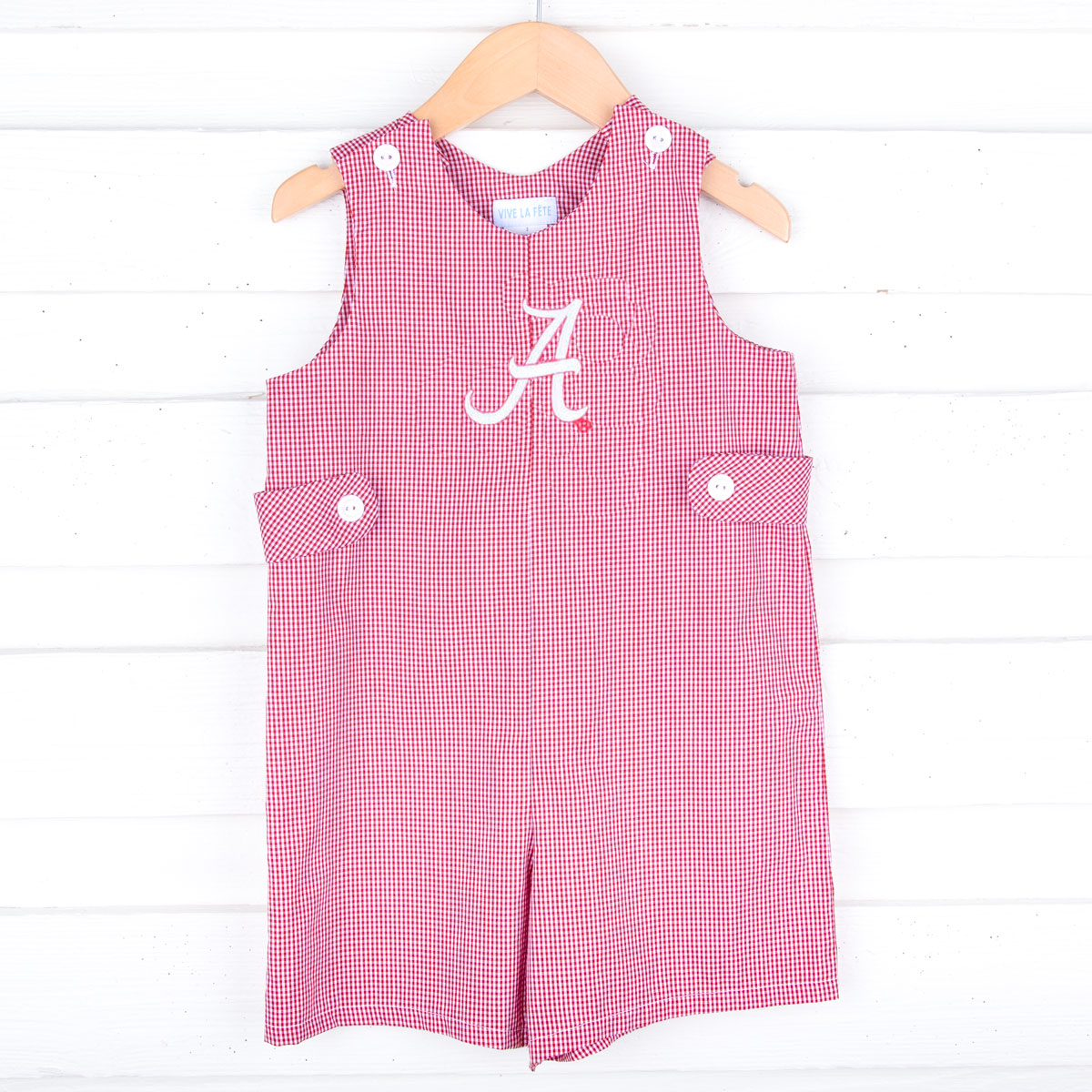 Alabama Embroidered Red Jon Jon