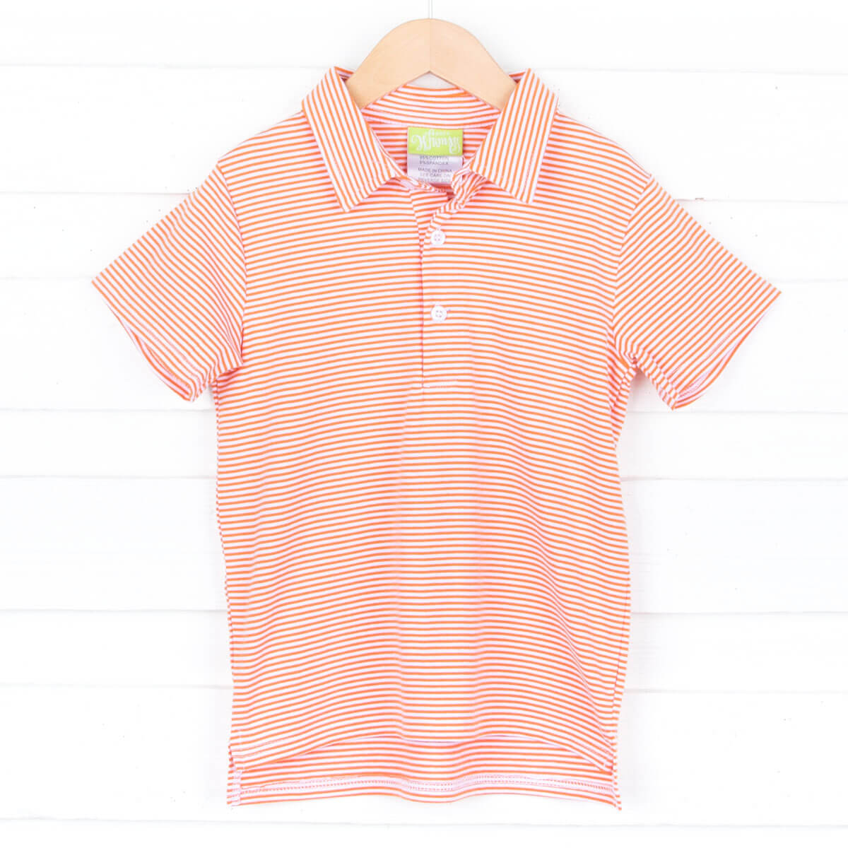 Orange Stripe Polo