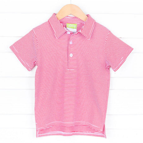 Red Stripe Polo