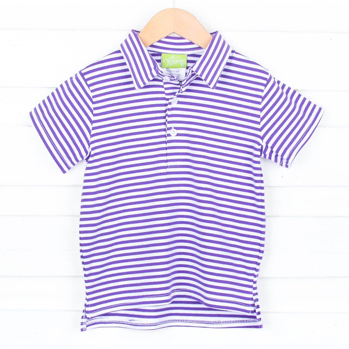 Purple Stripe Polo