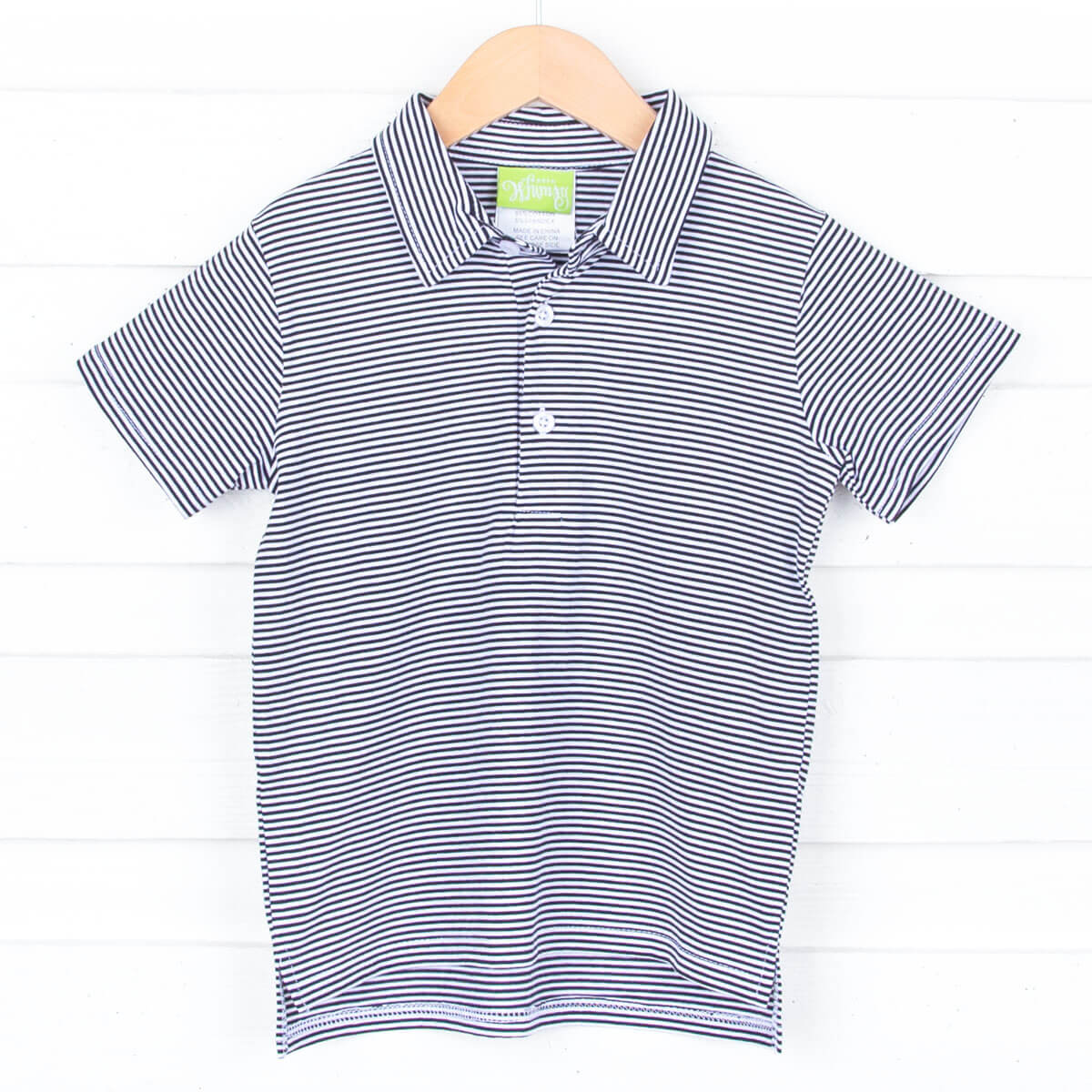 Black Stripe Polo