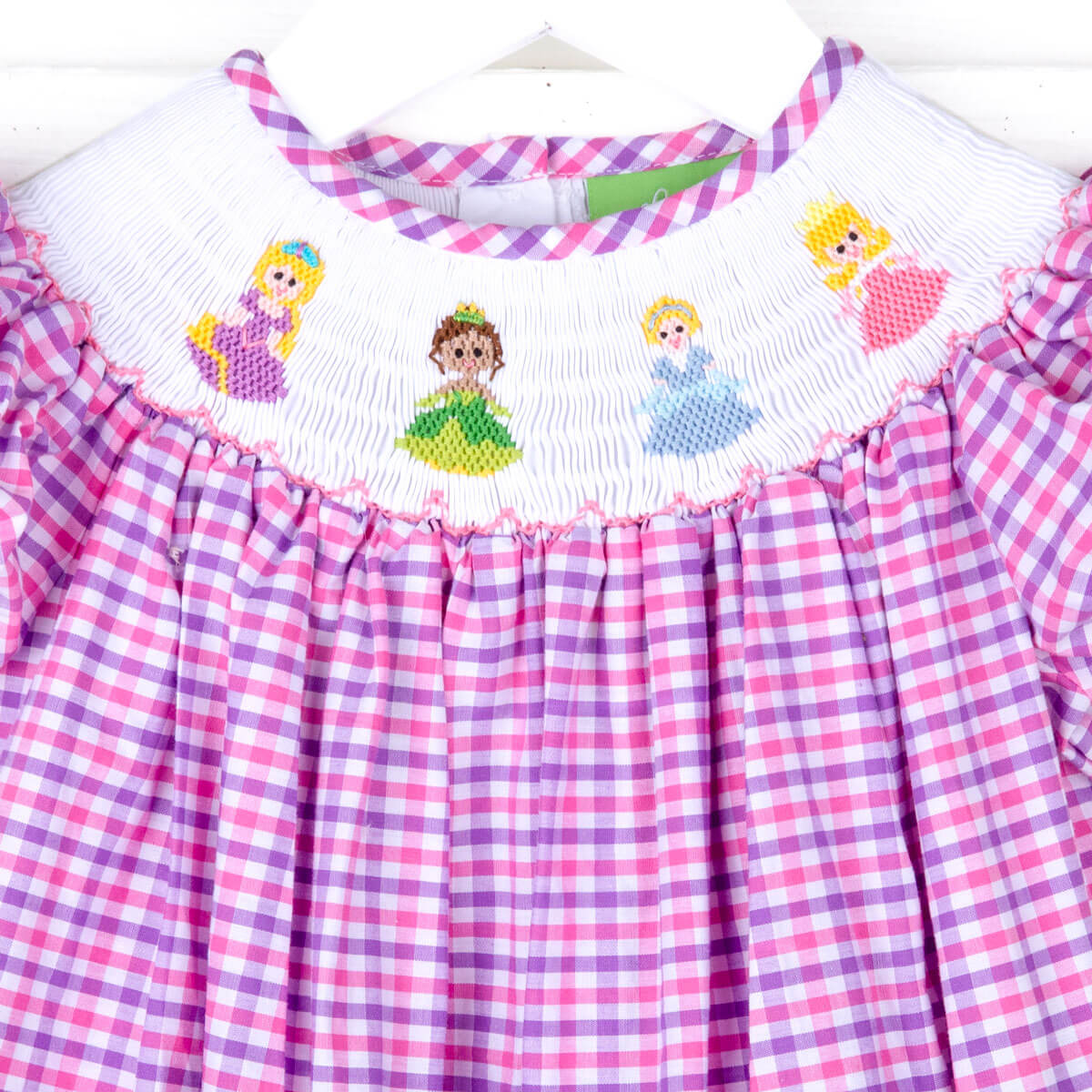 Princess Friends Smocked Pink & Purple Dress