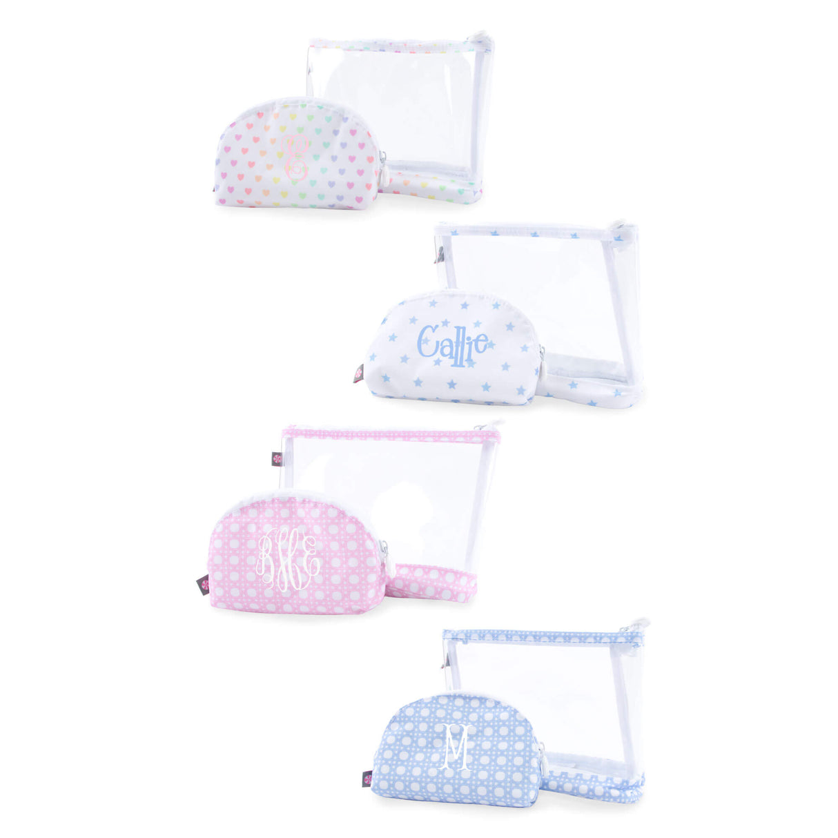 Glossy Wipeable Two-Piece Travel Jet-Set