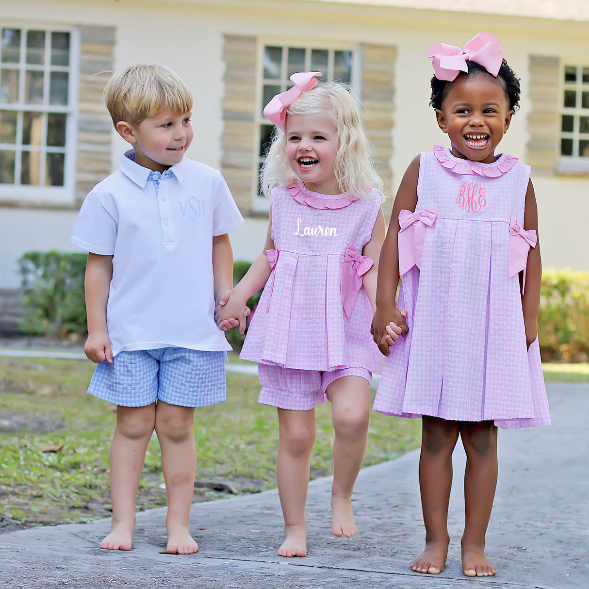 Hilton Head Plaid Pink Eloise Short Set