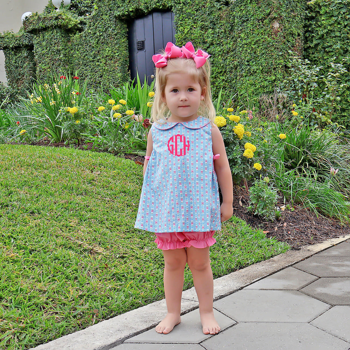 Floral Turquoise Grace Bloomer Set