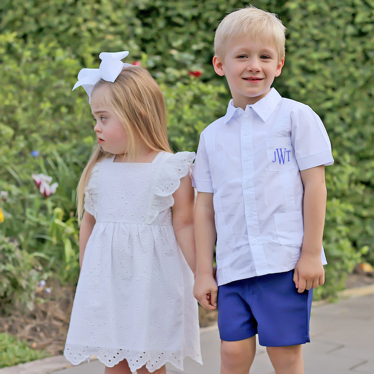 Solid White Guayabera Shirt