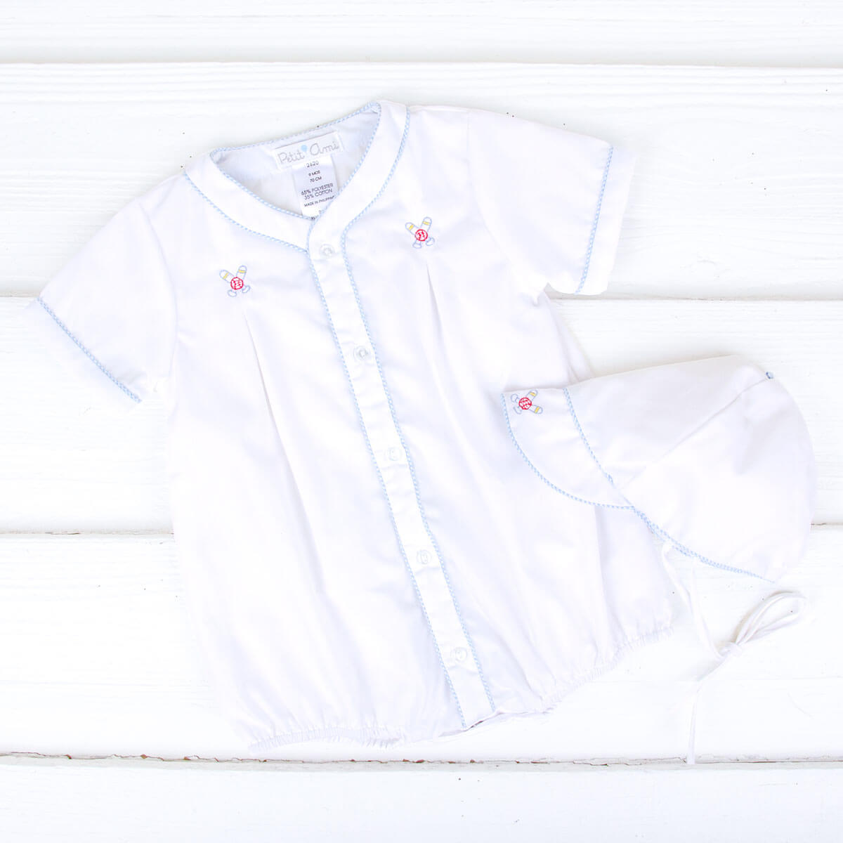 Embroidered Baseball Bubble with Hat