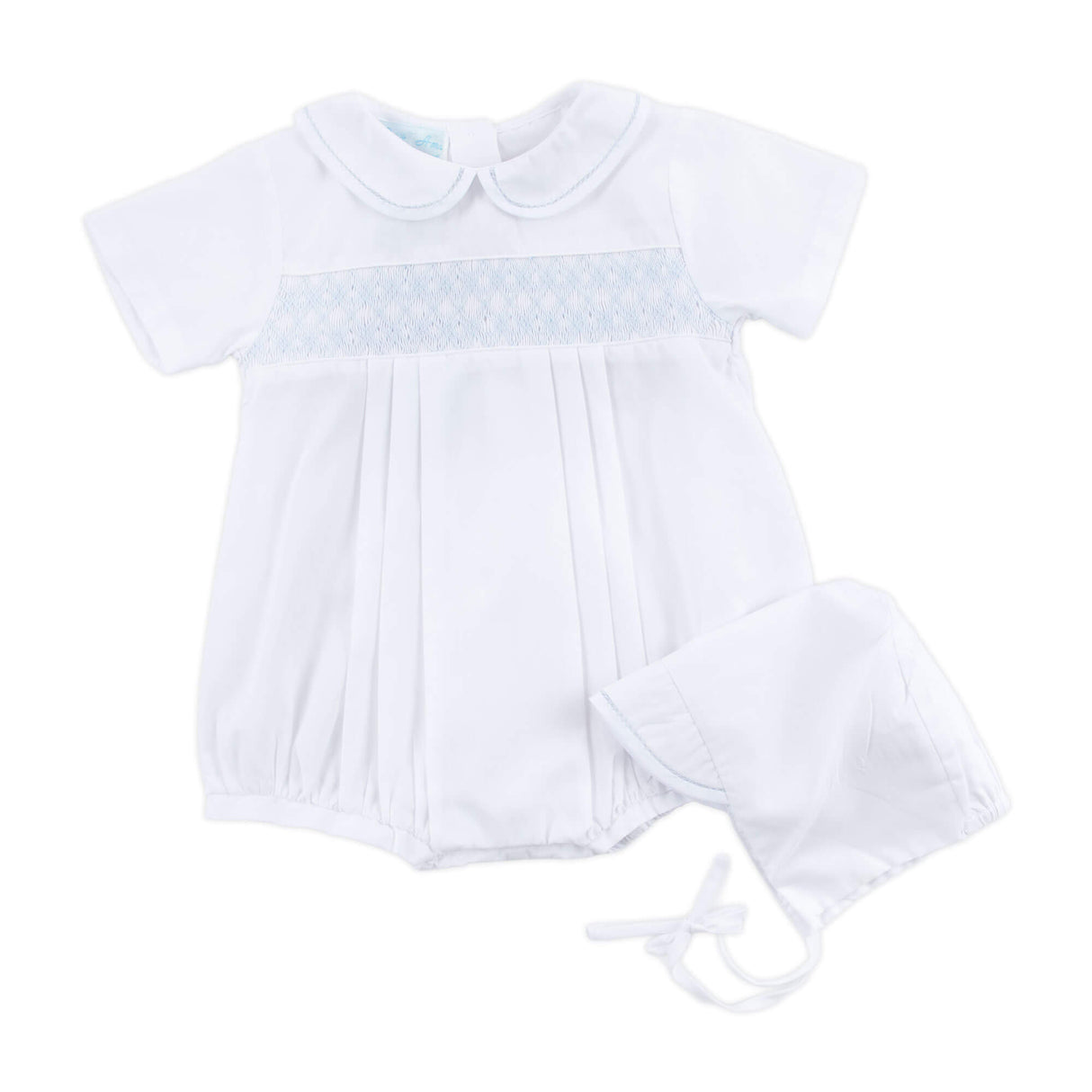 Classic Smocked Bubble with Bonnet
