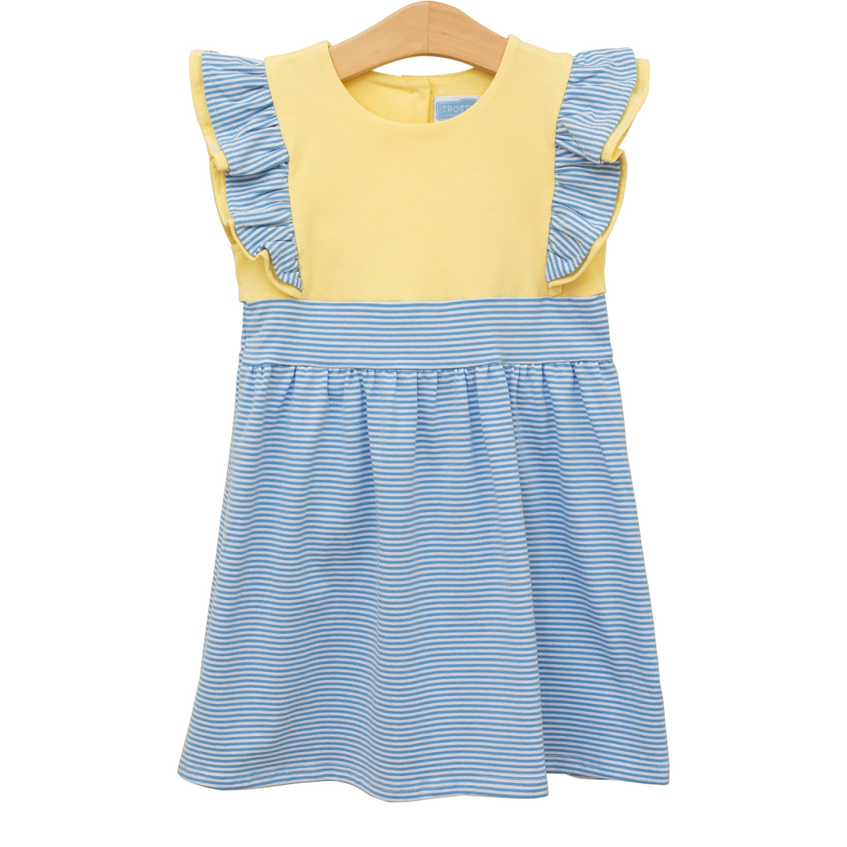 Rosie Ruffle Dress Cornflower