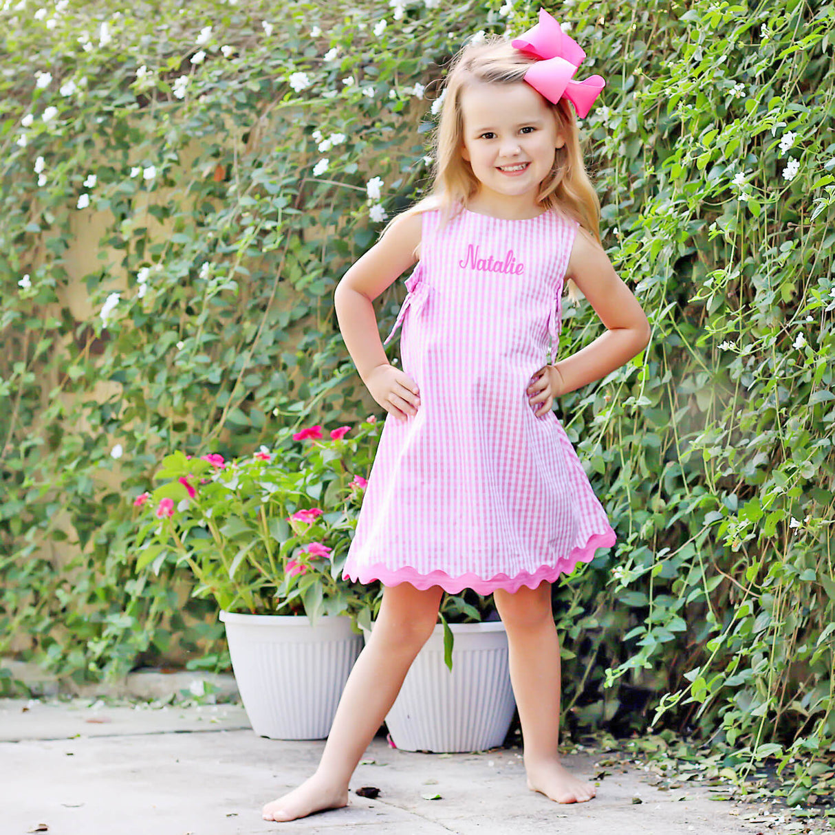 Pink Gingham Eleanor Dress