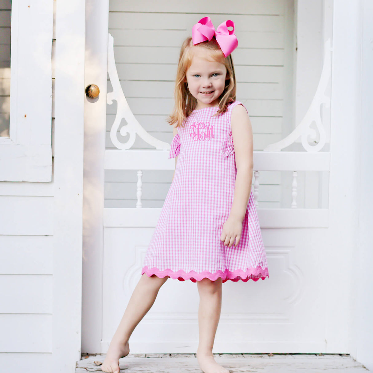 Pink Gingham Eleanor Dress