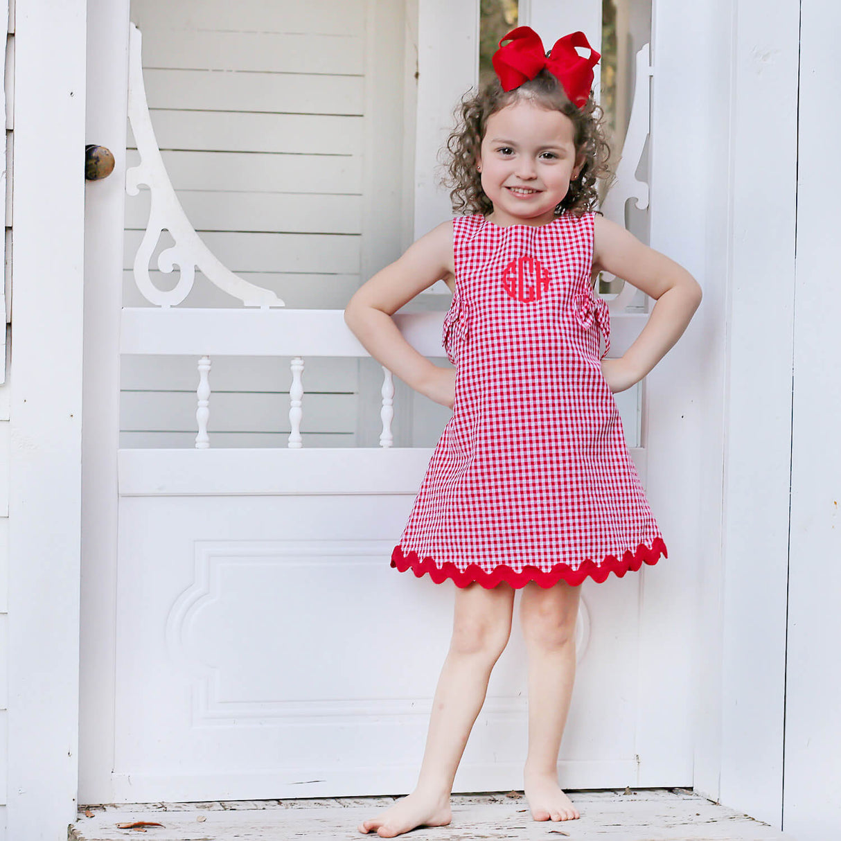 Red Gingham Eleanor Dress