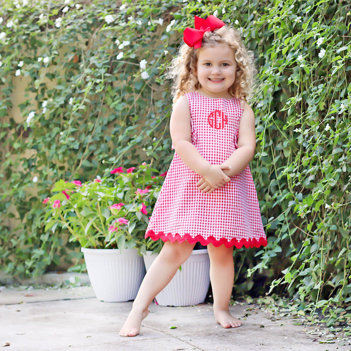 Red Gingham Eleanor Dress