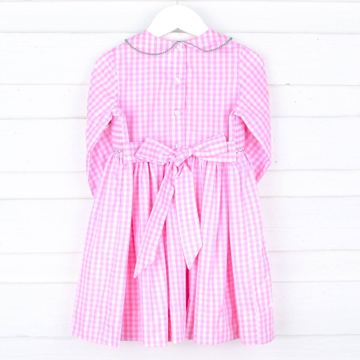 Nutcracker Christmas Smocked Long Sleeve Dress