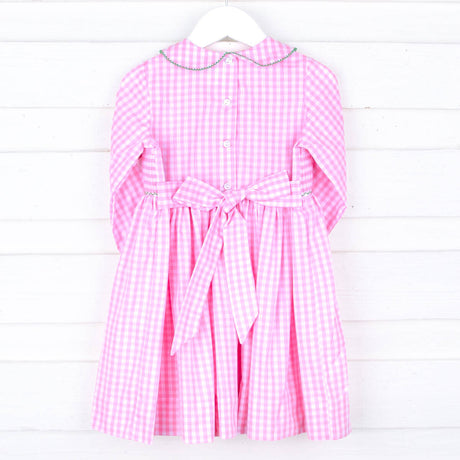 Nutcracker Christmas Smocked Long Sleeve Dress