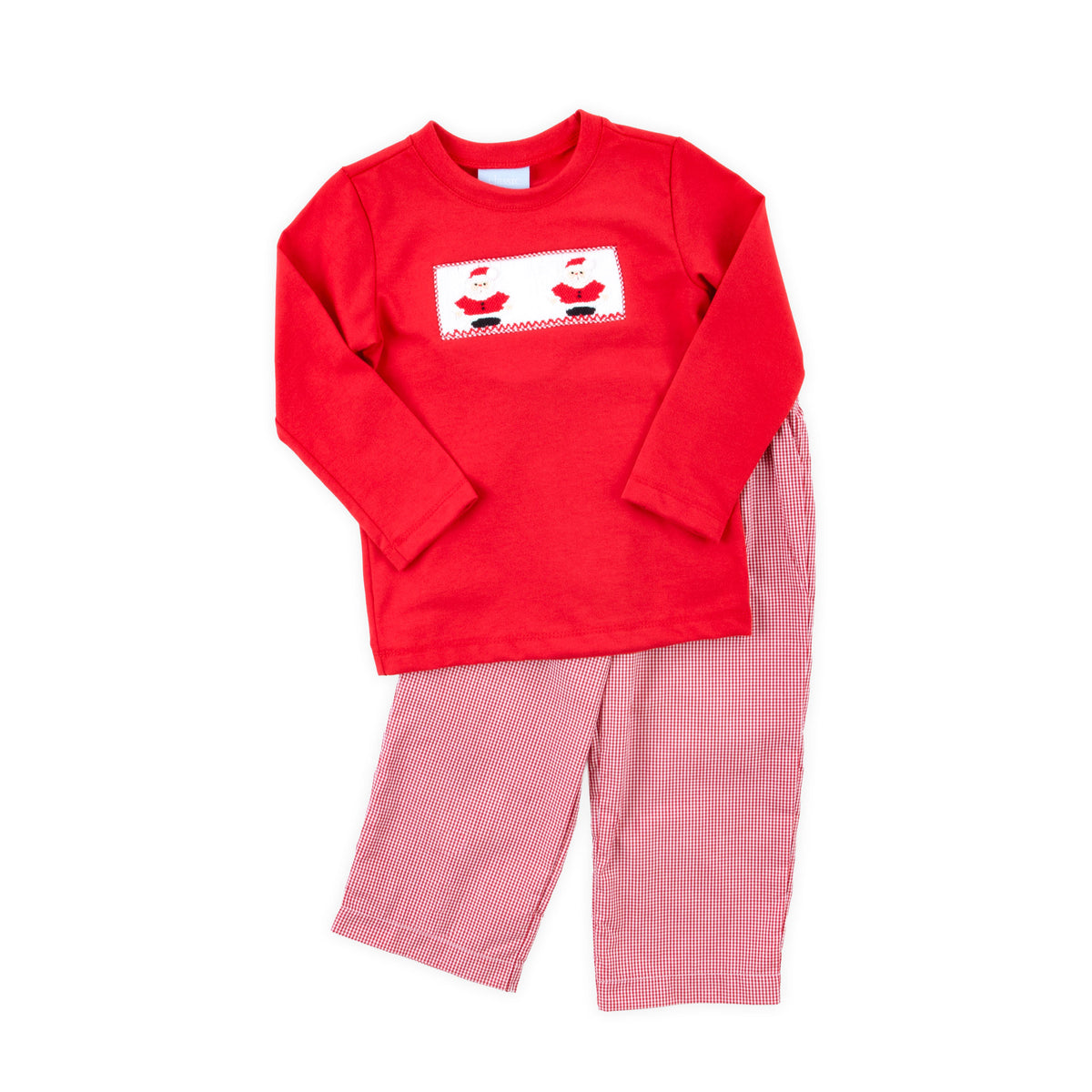 Santa Is Coming Smocked Pant Set