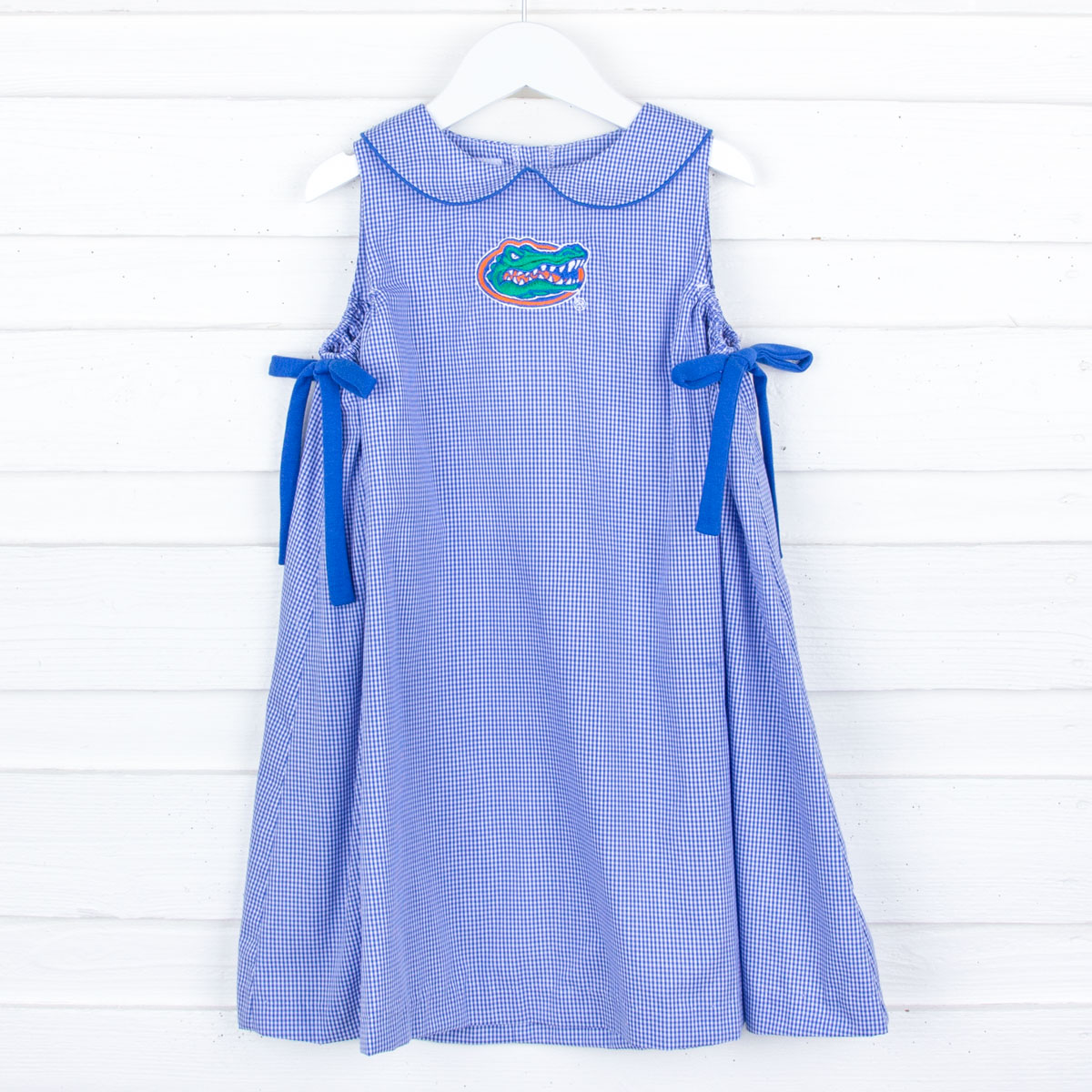 Florida Embroidered Royal Blue Dress