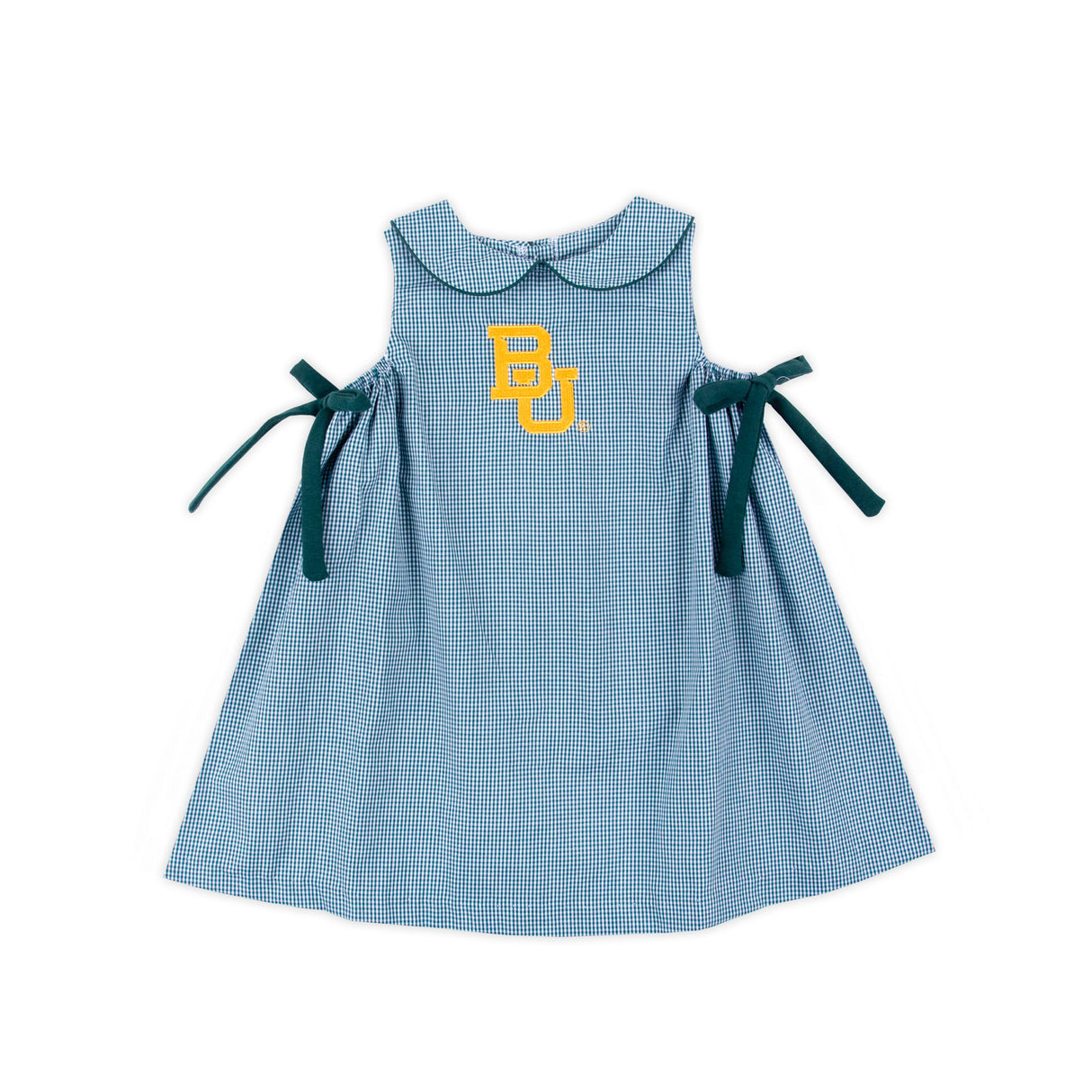Baylor Embroidered Hunter Green Dress
