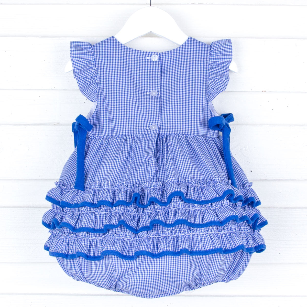 Florida Embroidered Royal Blue Ruffle Bubble